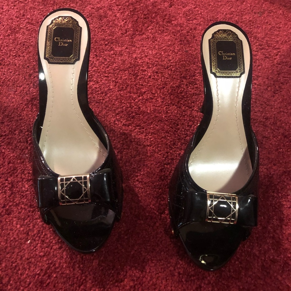 Christian Dior vintage Black Mules